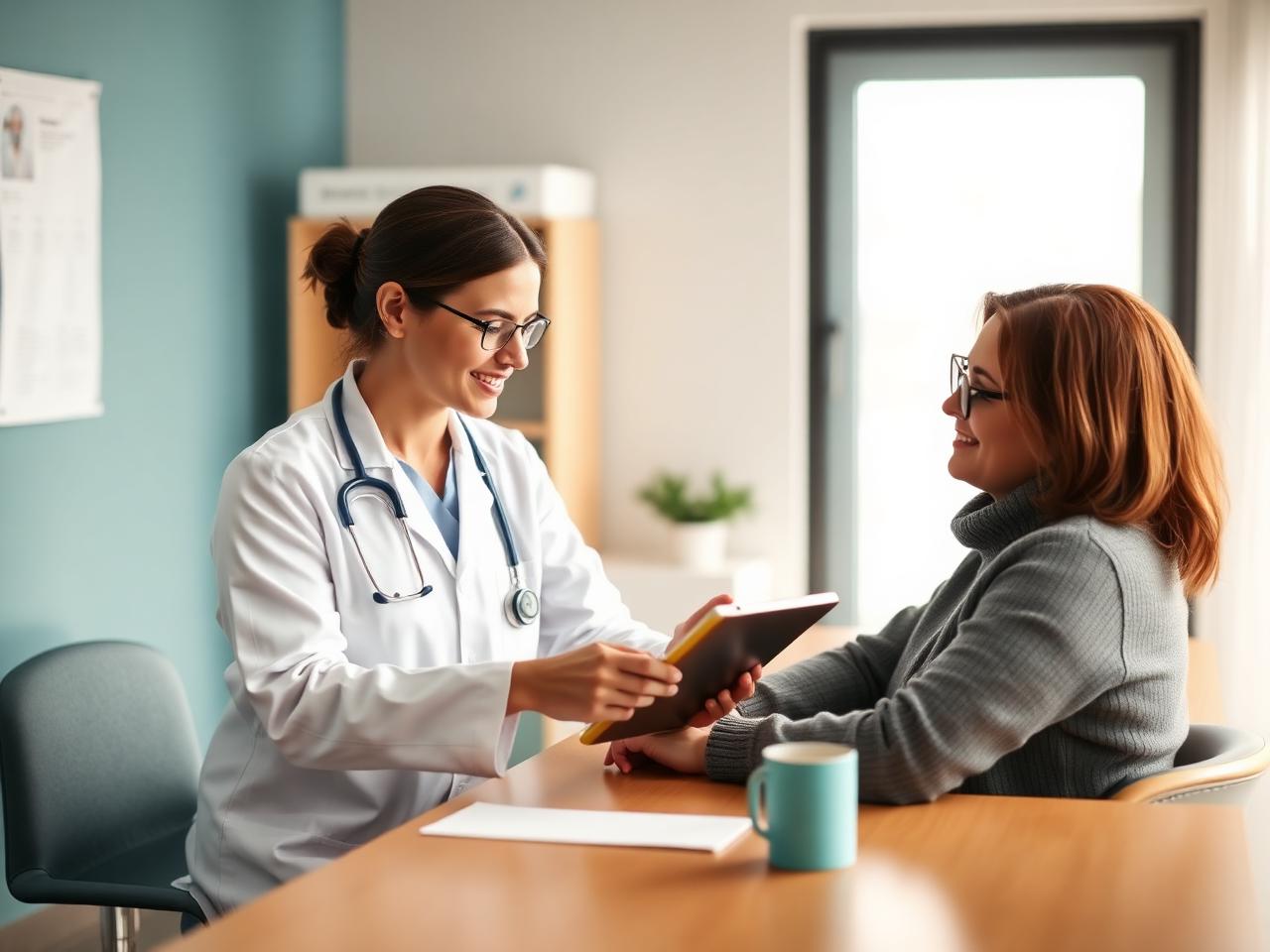 Clinician reviewing a metabolic health plan with a patient